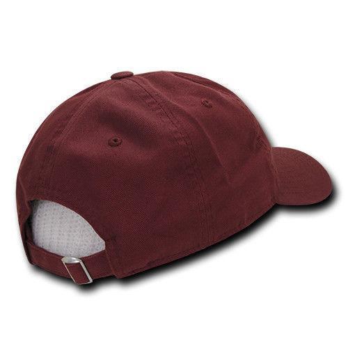 Decky Relaxed Soft Low Crown Dad Washed Cotton Polo Vintage 6 Panel Caps Hats-205-Black-
