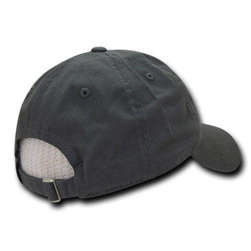 Decky Relaxed Soft Low Crown Dad Washed Cotton Polo Vintage 6 Panel Caps Hats-205-Black-