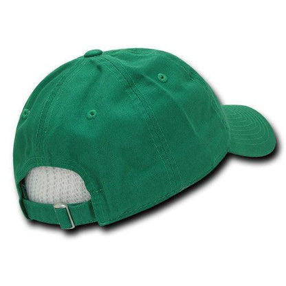 Decky Relaxed Soft Low Crown Dad Washed Cotton Polo Vintage 6 Panel Caps Hats-205-Black-