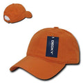 Decky Relaxed Soft Low Crown Dad Washed Cotton Polo Vintage 6 Panel Caps Hats-205-Burnt Orange-