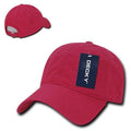 Decky Relaxed Soft Low Crown Dad Washed Cotton Polo Vintage 6 Panel Caps Hats-205-Hot Pink-