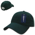 Decky Relaxed Soft Low Crown Dad Washed Cotton Polo Vintage 6 Panel Caps Hats-205-Hunter Green-