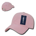 Decky Relaxed Soft Low Crown Dad Washed Cotton Polo Vintage 6 Panel Caps Hats-205-Pink-