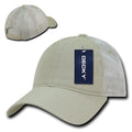 Decky Relaxed Trucker 6 Panel Pre Curved Bill Baseball Caps Hats-Stone-