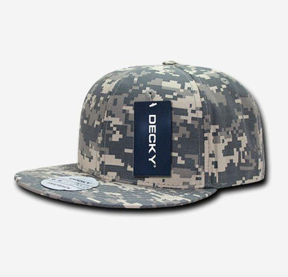Decky Ripstop Snapbacks Retro Flat Bill Baseball Hats Caps Unisex-ACU-