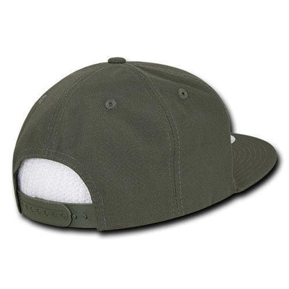 Decky Ripstop Snapbacks Retro Flat Bill Baseball Hats Caps Unisex-ACU-