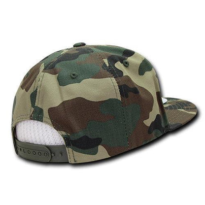 Decky Ripstop Snapbacks Retro Flat Bill Baseball Hats Caps Unisex-ACU-