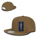 Decky Ripstop Snapbacks Retro Flat Bill Baseball Hats Caps Unisex-Coyote-