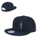 Decky Ripstop Snapbacks Retro Flat Bill Baseball Hats Caps Unisex-Navy-