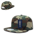Decky Ripstop Snapbacks Retro Flat Bill Baseball Hats Caps Unisex-Woodland-