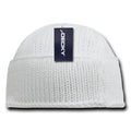 Decky Sailor Navy Fisherman Beanies Warm Winter Thick Knitted Acrylic-White-