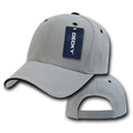 Decky Sandwich Visor Pro Style Two Tone Constructed 6 Panel Baseball Hats Caps-2003-Grey/Black-