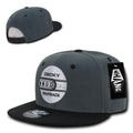 Decky Snapback By Whang Baseball Hats Caps Unisex-Charcoal/Black-