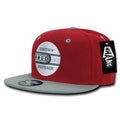 Decky Snapback By Whang Baseball Hats Caps Unisex-Red/Grey-