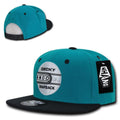 Decky Snapback By Whang Baseball Hats Caps Unisex-Teal/Black-