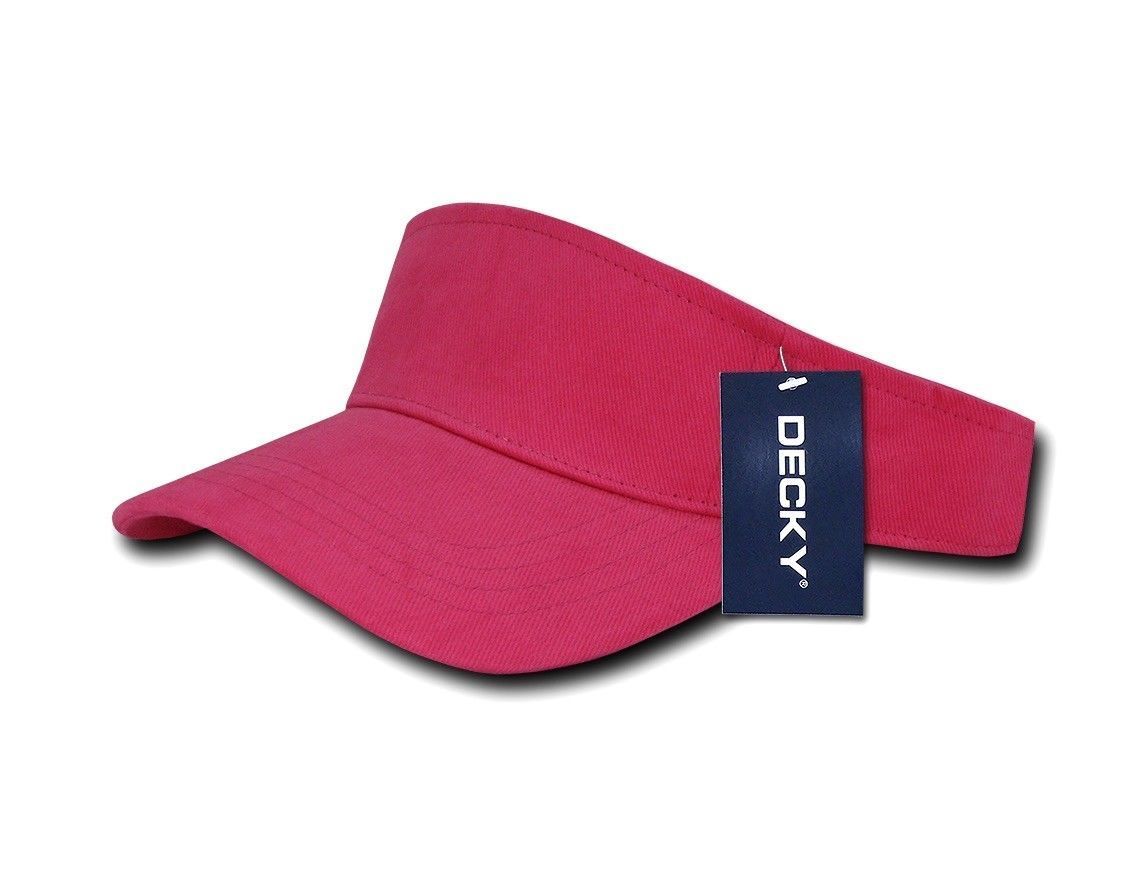 Decky Sports Spring Summer Sun Visors Caps Hats Cotton Beach Golf Unisex-Black-