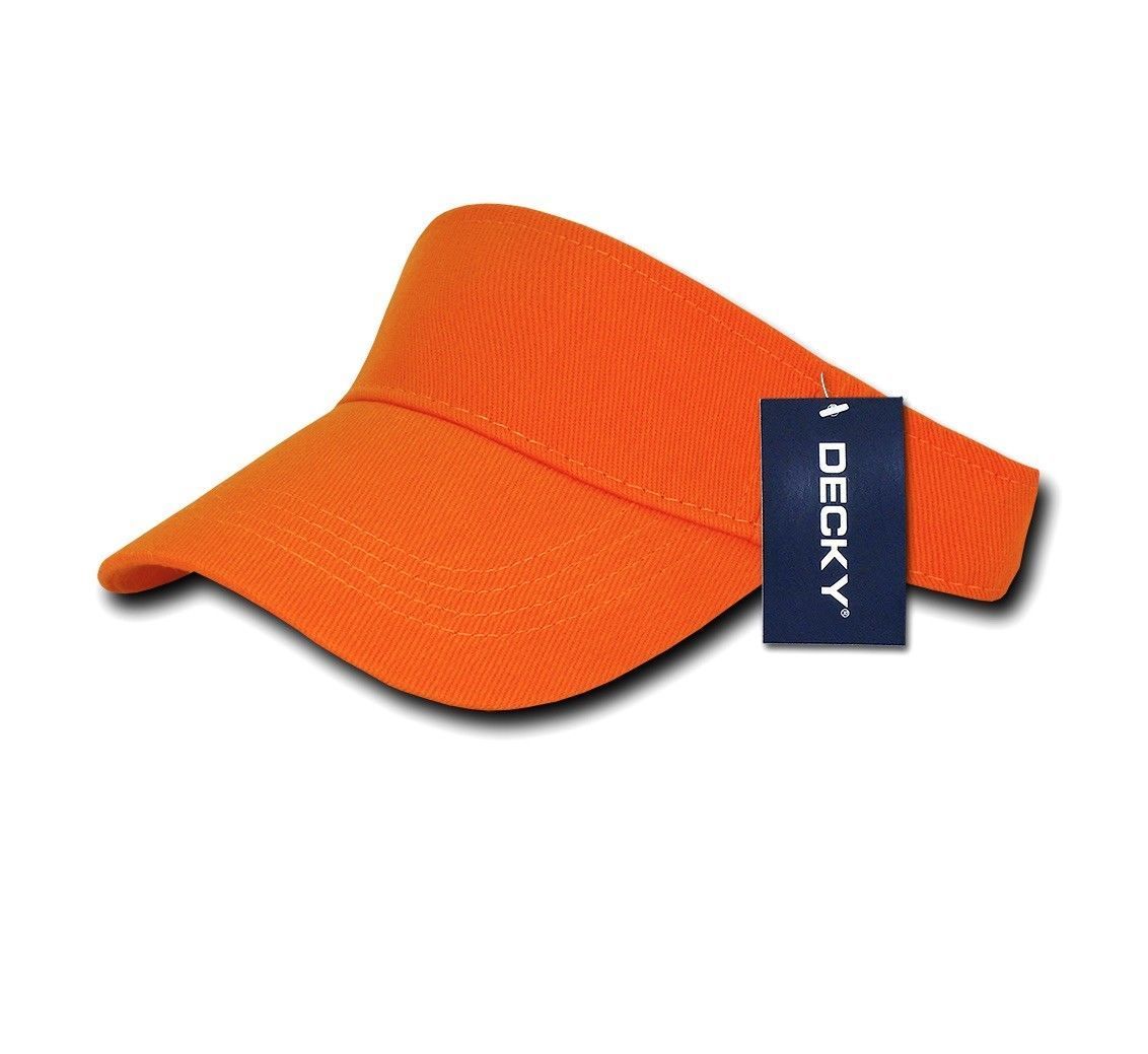 Decky Sports Spring Summer Sun Visors Caps Hats Cotton Beach Golf Unisex-Black-