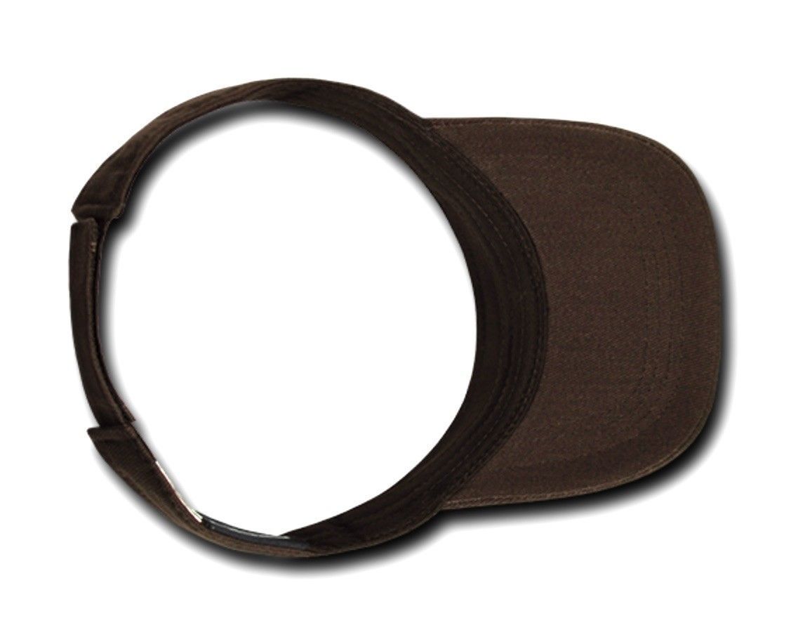Decky Sports Spring Summer Sun Visors Caps Hats Cotton Beach Golf Unisex-Black-
