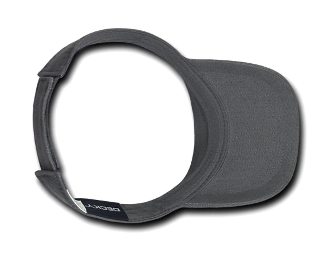 Decky Sports Spring Summer Sun Visors Caps Hats Cotton Beach Golf Unisex-Black-