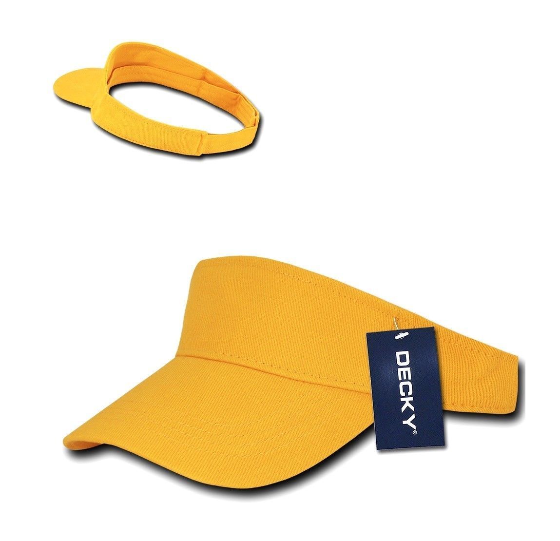Decky Sports Spring Summer Sun Visors Caps Hats Cotton Beach Golf Unisex-Black-