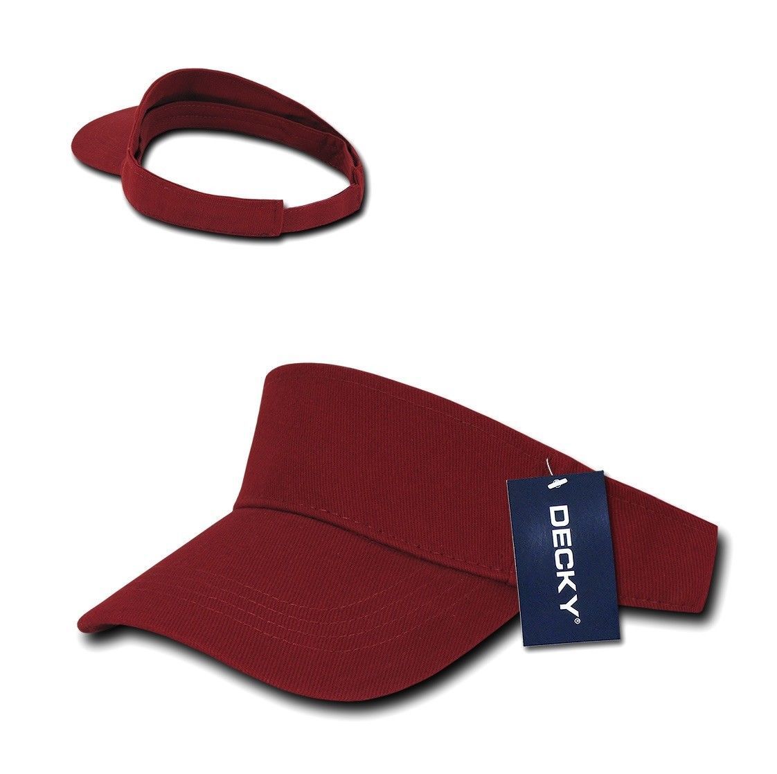 Decky Sports Spring Summer Sun Visors Caps Hats Cotton Beach Golf Unisex-Black-
