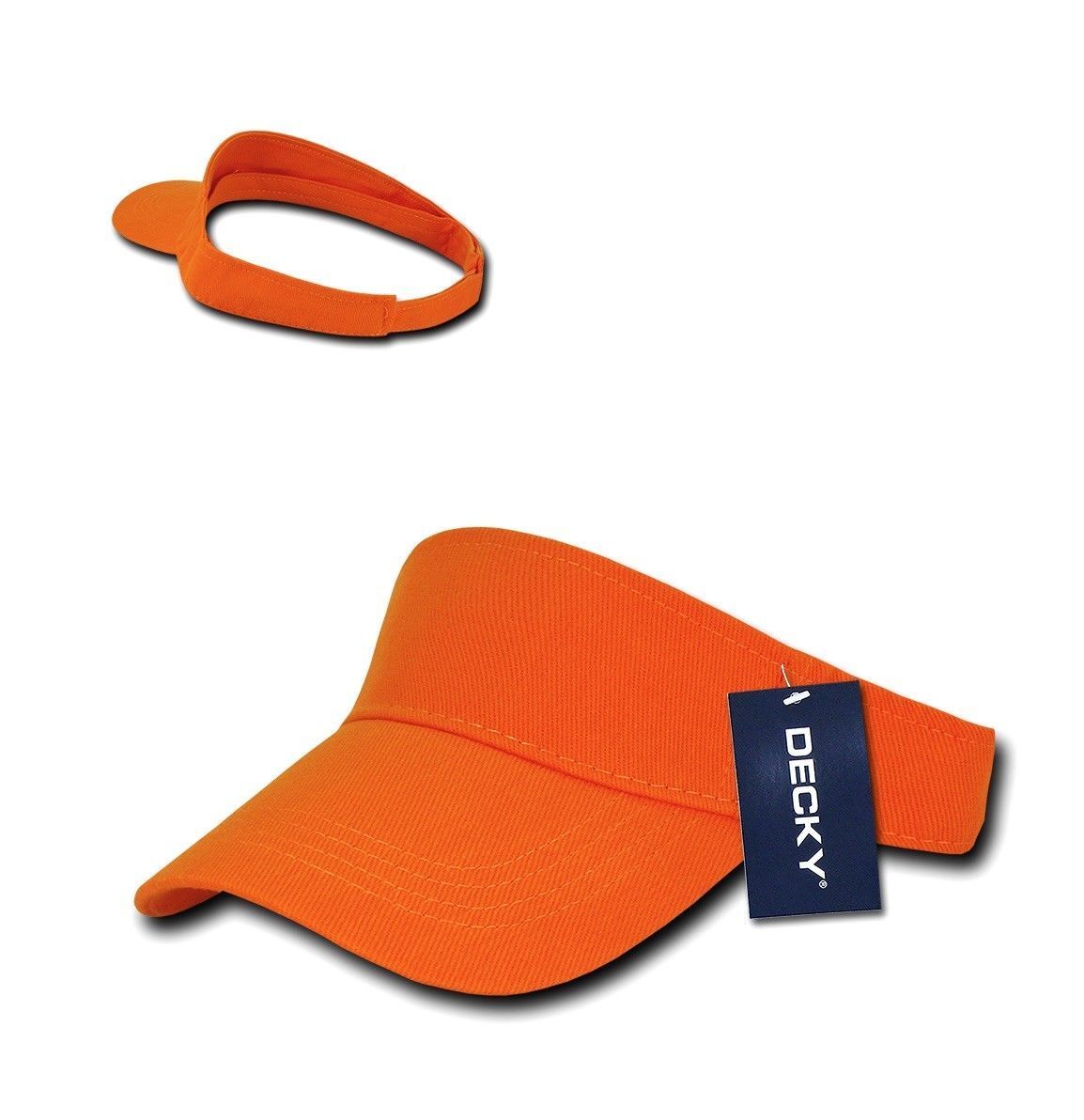 Decky Sports Spring Summer Sun Visors Caps Hats Cotton Beach Golf Unisex-Black-