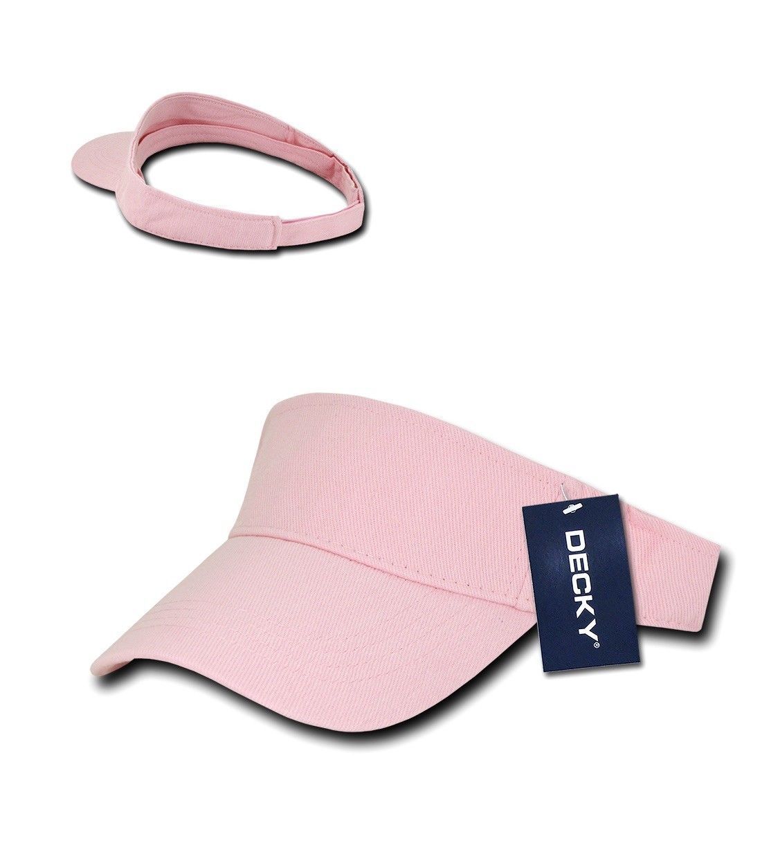Decky Sports Spring Summer Sun Visors Caps Hats Cotton Beach Golf Unisex-Black-