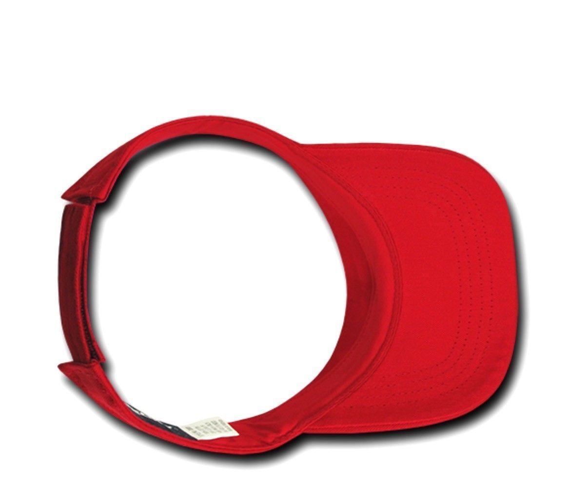 Decky Sports Spring Summer Sun Visors Caps Hats Cotton Beach Golf Unisex-Black-