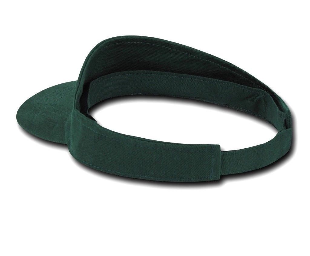 Decky Sports Spring Summer Sun Visors Caps Hats Cotton Beach Golf Unisex-Black-
