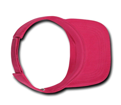 Decky Sports Spring Summer Sun Visors Caps Hats Cotton Beach Golf Unisex-Black-