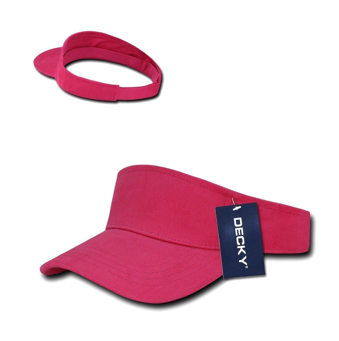 Decky Sports Spring Summer Sun Visors Caps Hats Cotton Beach Golf Unisex-Black-