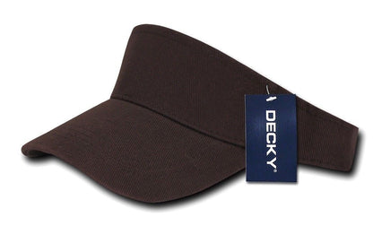 Decky Sports Spring Summer Sun Visors Caps Hats Cotton Beach Golf Unisex-Brown-