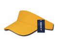 Decky Sports Spring Summer Sun Visors Caps Hats Cotton Beach Golf Unisex-Gold-