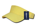 Decky Sports Spring Summer Sun Visors Caps Hats Cotton Beach Golf Unisex-Lemon-
