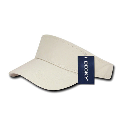 Decky Sports Spring Summer Sun Visors Caps Hats Cotton Beach Golf Unisex-Stone-
