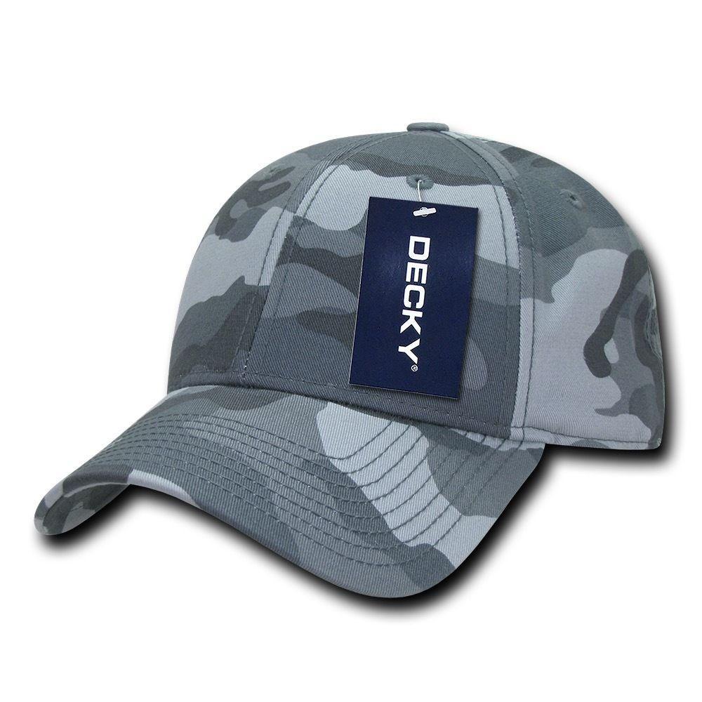 Decky Structured Camouflage Low Crown Pre Curved Bill Dad Caps Hats-ACU-