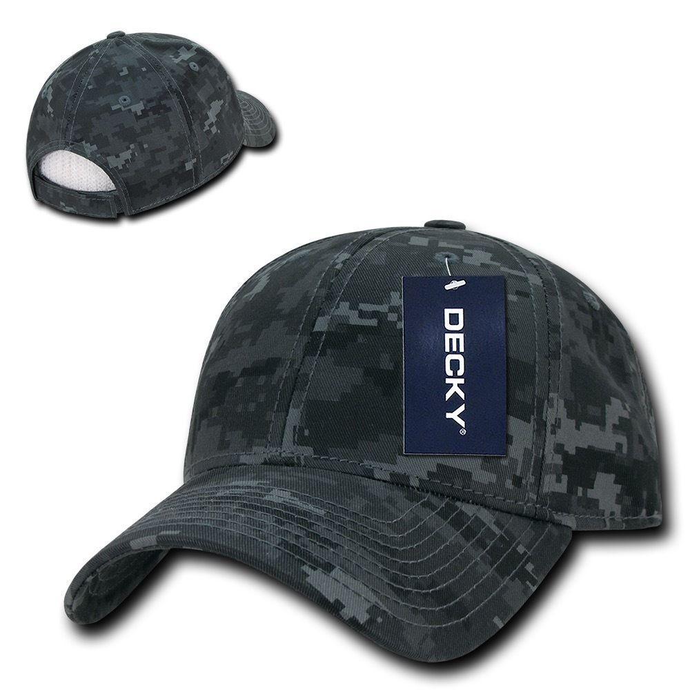 Decky Structured Camouflage Low Crown Pre Curved Bill Dad Caps Hats-NTG-