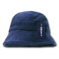 Decky Terry Cloth Fisherman'S Bucket Snug Comfortable Beach Fit Hats-Navy-