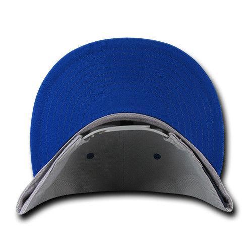 Decky Trendy Flat Bill Snapback Baseball 6 Panel Caps Hats Unisex-350-351-BLACK-