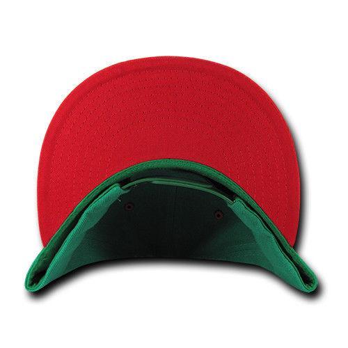 Decky Trendy Flat Bill Snapback Baseball 6 Panel Caps Hats Unisex-350-351-BLACK-