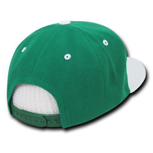 Decky Trendy Flat Bill Snapback Baseball 6 Panel Caps Hats Unisex-350-351-BLACK-