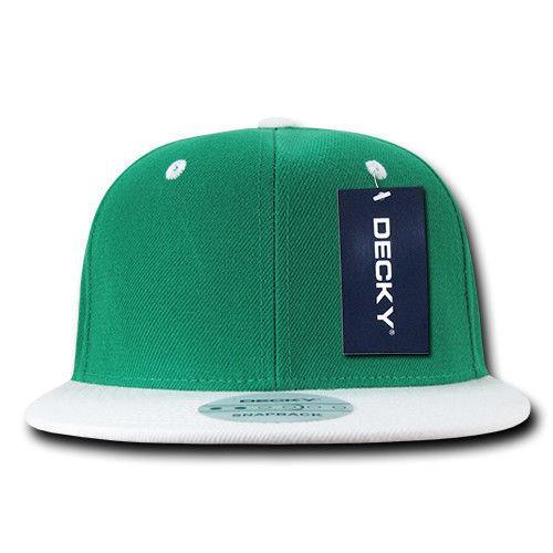 Decky Trendy Flat Bill Snapback Baseball 6 Panel Caps Hats Unisex-350-351-BLACK-