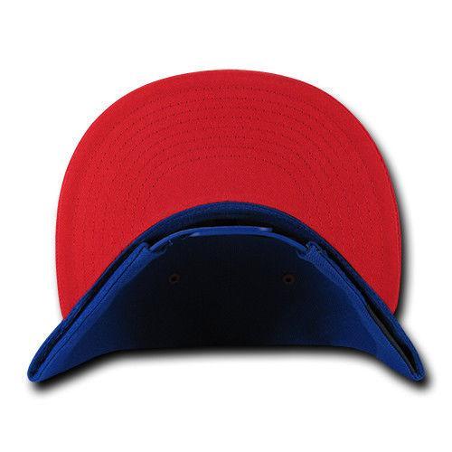 Decky Trendy Flat Bill Snapback Baseball 6 Panel Caps Hats Unisex-350-351-BLACK-