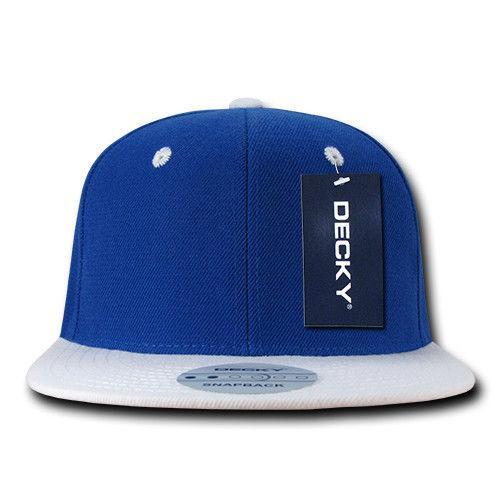 Decky Trendy Flat Bill Snapback Baseball 6 Panel Caps Hats Unisex-350-351-BLACK-