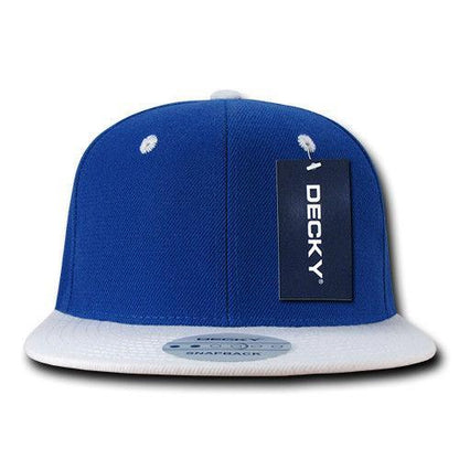 Decky Trendy Flat Bill Snapback Baseball 6 Panel Caps Hats Unisex-350-351-BLACK-