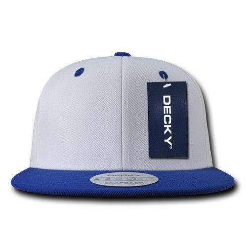 Decky Trendy Flat Bill Snapback Baseball 6 Panel Caps Hats Unisex-350-351-BLACK-