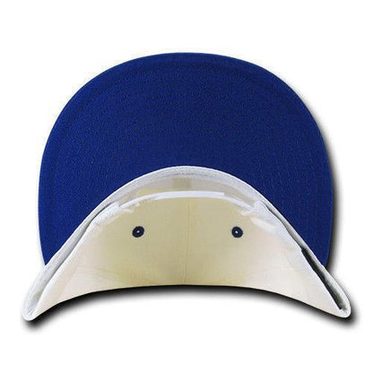 Decky Trendy Flat Bill Snapback Baseball 6 Panel Caps Hats Unisex-350-351-BLACK-