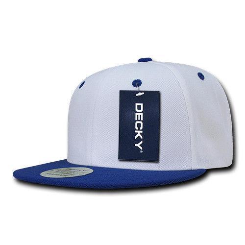Decky Trendy Flat Bill Snapback Baseball 6 Panel Caps Hats Unisex-350-351-BLACK-