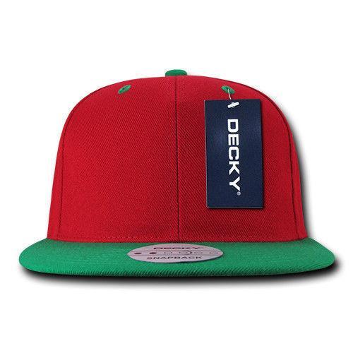 Decky Trendy Flat Bill Snapback Baseball 6 Panel Caps Hats Unisex-350-351-BLACK-