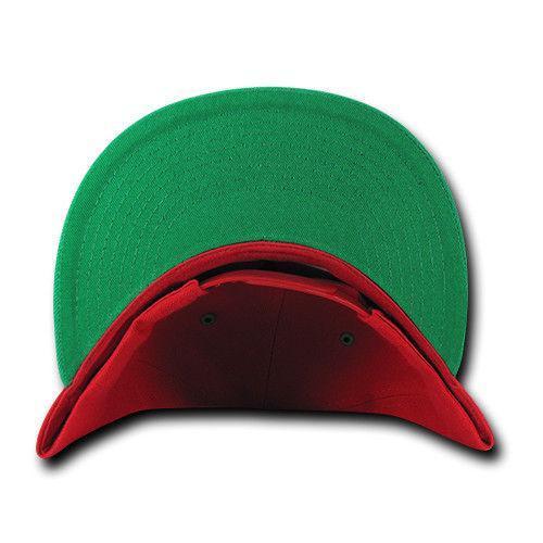 Decky Trendy Flat Bill Snapback Baseball 6 Panel Caps Hats Unisex-350-351-BLACK-